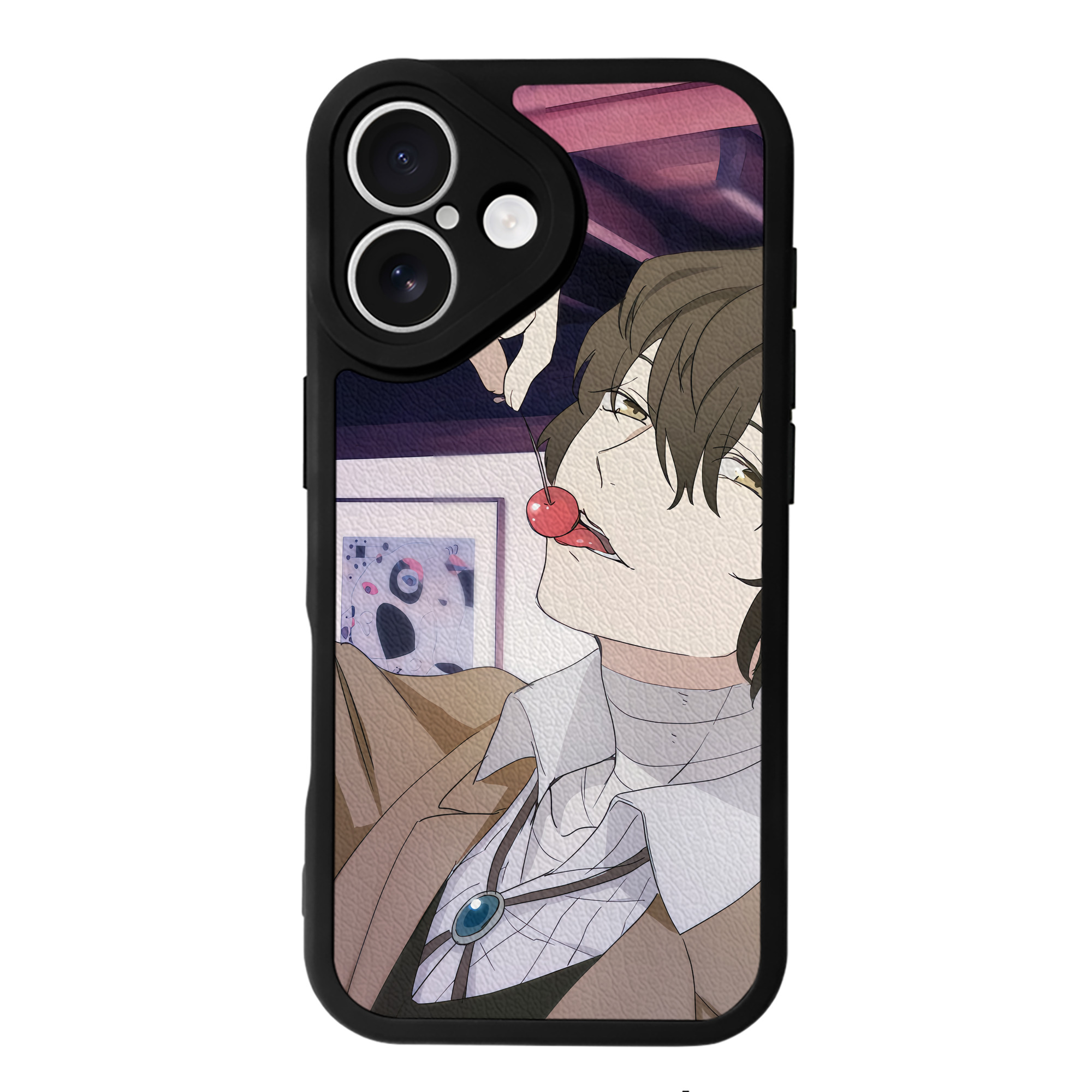（画像用） 文豪ストレイドッグス Bungo Stray Dogs 【iPhone 16シリーズ対応】シリコンスマホケース（レザー調） 材質：シリコン